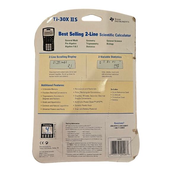 Texas Instruments TI-30 IIS Scientific Calculator - Picture 2 of 6